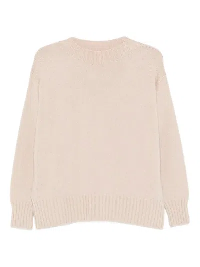 Drumohr Long Sleeve Crew-neck Sweater In Pink