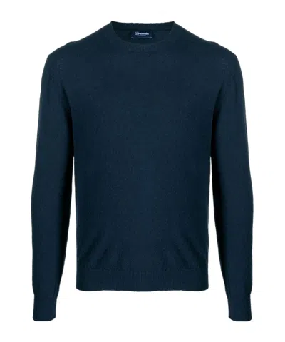 Drumohr Long-sleeve Knitted Jumper In Black