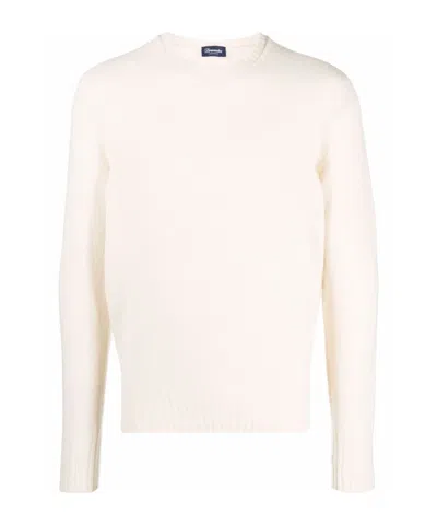 Drumohr Long-sleeve Knitted Jumper In White