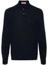 Drumohr Spread-collar Cotton Polo Shirt In Blue