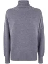 Drumohr Long Sleeve Turtle Neck In Gray