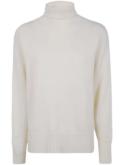 Drumohr Long Sleeve Turtle Neck In Neutral
