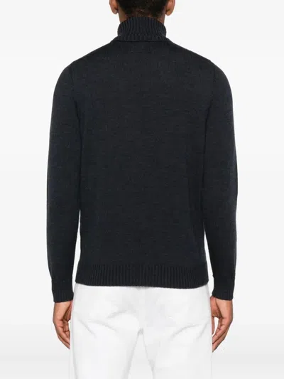 Drumohr Long Sleeve Turtle-neck Sweater In Gold