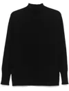 Drumohr Turtleneck Long-sleeve Sweater In Black  