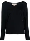 Drumohr Relaxed Fit Long Sleeve Sweater In Blue