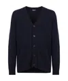 Drumohr Long-sleeved Knitted Cardigan In Black