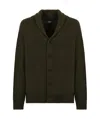 Drumohr Long-sleeved Knitted Cardigan In Black
