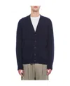 Drumohr Long-sleeved Knitted Cardigan In Black
