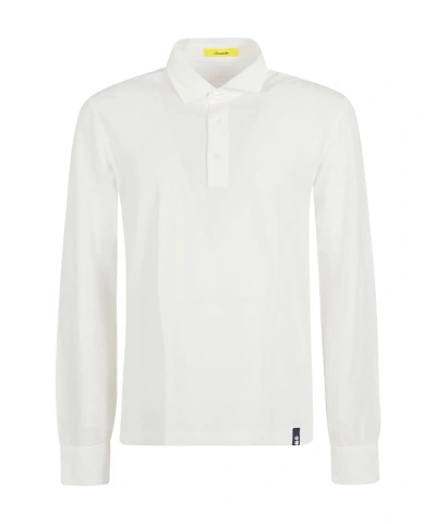 Drumohr Logo-detail Polo Shirt In White