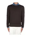 Drumohr Long-sleeved Sweater In Black