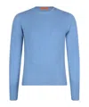 Drumohr Long-sleeved Sweater In Blue