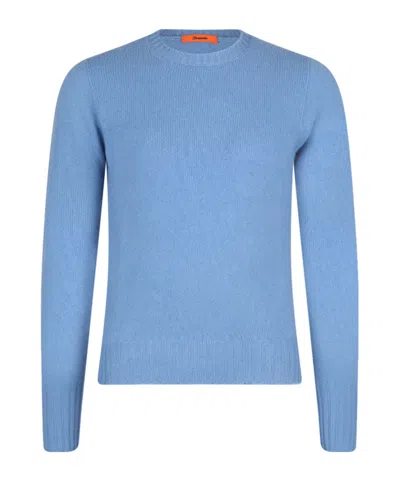 Drumohr Long-sleeved Sweater In Blue