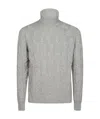 Drumohr Treccia Turtleneck In Gray