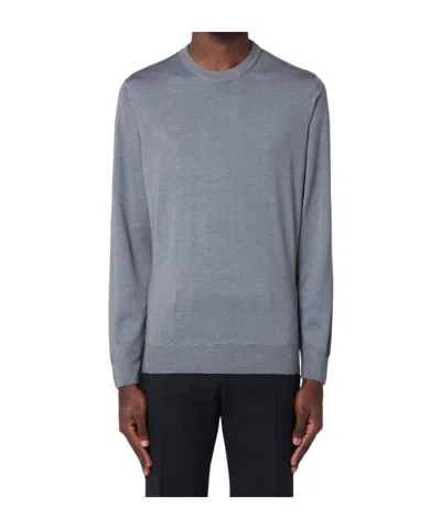 Drumohr Long-sleeved Sweater In Gray