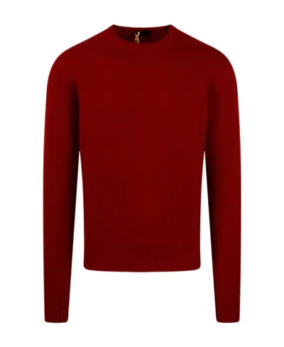 Drumohr Long-sleeved Sweater In Red