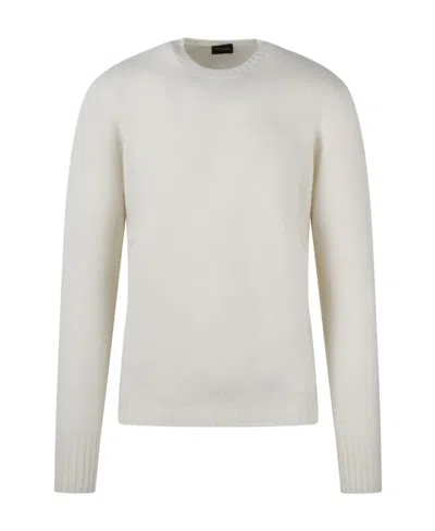 Drumohr Long-sleeved Sweater In White