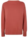 Drumohr Long Sleeves Crew Neck Oversized Sweater In Hibiscus