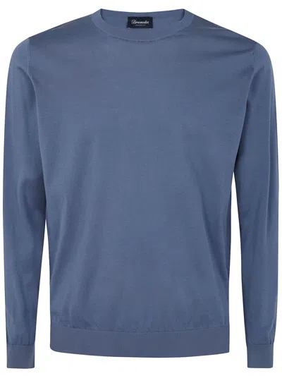 Drumohr Crew Neck Long Sleeves Sweater In Multi