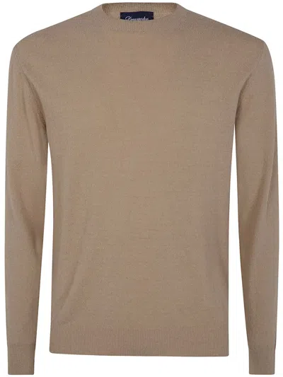 Drumohr Long Sleeves Round Neck Sweater Clothing In Green