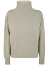 Drumohr Long Sleeves Turtle Neck Oversized Sweater