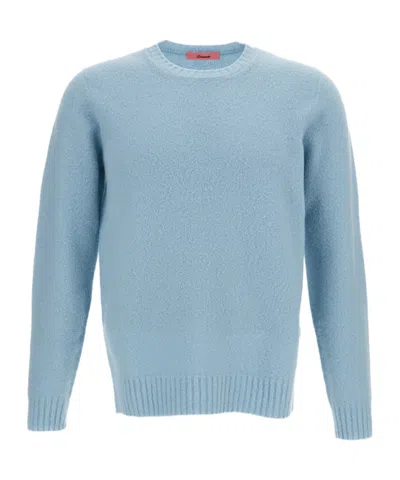 Drumohr Long-sleeve Crew-neck Sweater In Blue