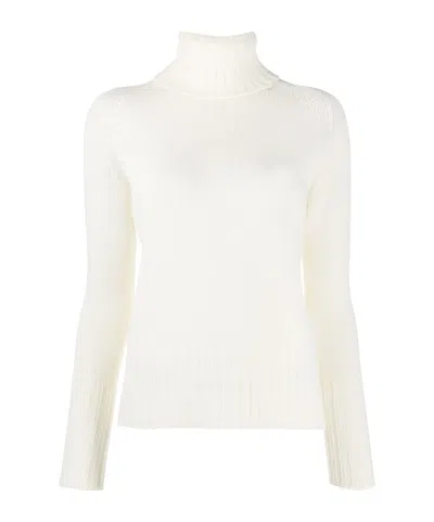 Drumohr Long-sleeve High-neck Sweater In White