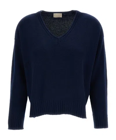 Drumohr Long-sleeve V-neck Sweater In Black