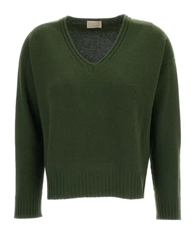 Drumohr Long-sleeved Sweater In Green