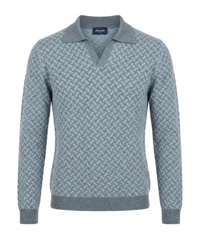 Drumohr Long-sleeved Sweater In Gray