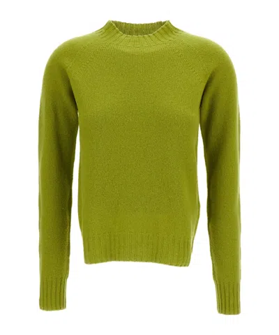 Drumohr High-neck Knitted Sweater In Green