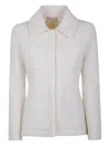 Drumohr Lurex Jacket In Neutral