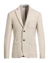 Drumohr Man Blazer Beige Size 38 Cashmere, Virgin Wool In Neutral