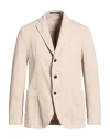 Drumohr Man Blazer Beige Size 44 Cotton, Elastane In Neutral