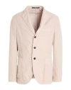 Drumohr Man Blazer Beige Size 44 Cotton, Elastane In Neutral