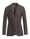 DRUMOHR DRUMOHR MAN BLAZER COCOA SIZE 38 COTTON