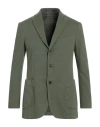 Drumohr Man Blazer Green Size 44 Cotton, Elastane