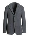 Drumohr Man Blazer Grey Size 38 Cashmere In Gray