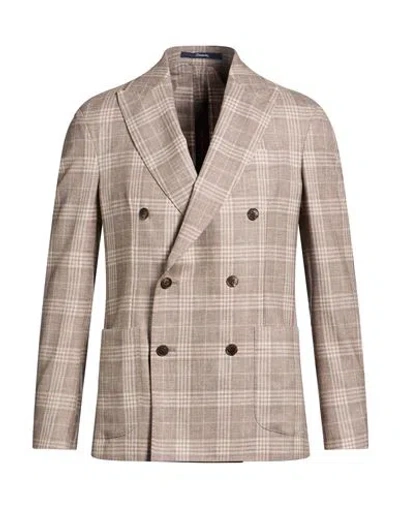 Drumohr Man Blazer Grey Size 44 Virgin Wool In Gray