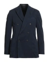 Drumohr Man Blazer Midnight Blue Size 36 Cotton, Elastane