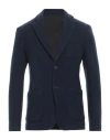 Drumohr Man Blazer Midnight Blue Size 38 Cashmere, Virgin Wool In Blue