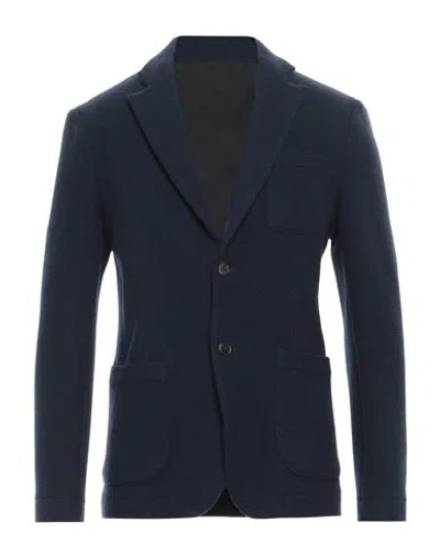 Drumohr Man Blazer Midnight Blue Size 38 Cashmere, Virgin Wool