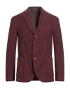 Drumohr Man Blazer Plum Size 36 Cotton, Cashmere In Burgundy