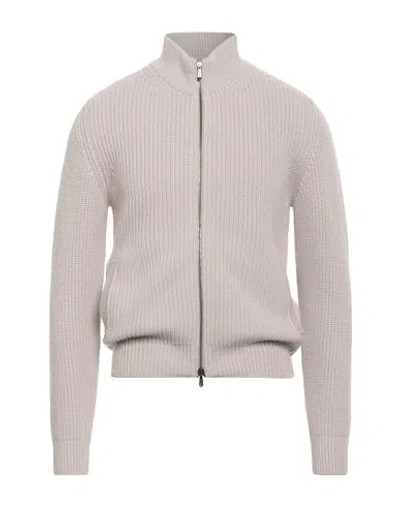 Drumohr Man Cardigan Beige Size 46 Merino Wool In Sand