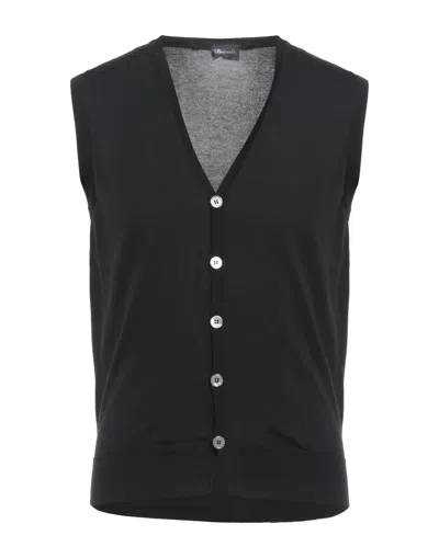 DRUMOHR DRUMOHR MAN CARDIGAN BLACK SIZE 32 COTTON