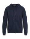 Drumohr Man Cardigan Blue Size 42 Merino Wool