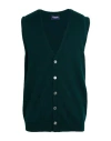 Drumohr Man Cardigan Green Size 50 Cashmere