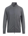 Drumohr Man Cardigan Grey Size 40 Super 140s Wool