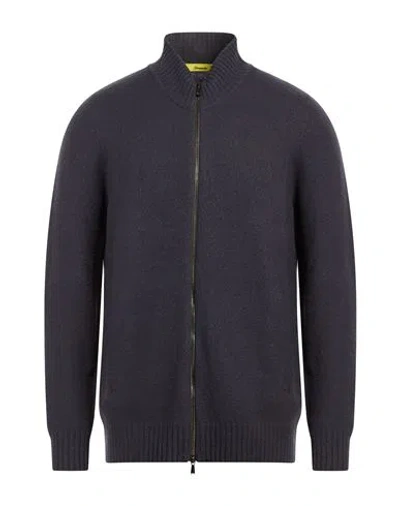 Drumohr Man Cardigan Grey Size 44 Lambswool In Gray