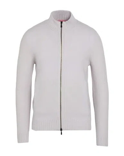 DRUMOHR DRUMOHR MAN CARDIGAN LIGHT GREY SIZE 48 LAMBSWOOL