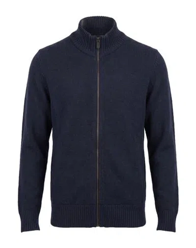 Drumohr Man Cardigan Midnight Blue Size 42 Merino Wool